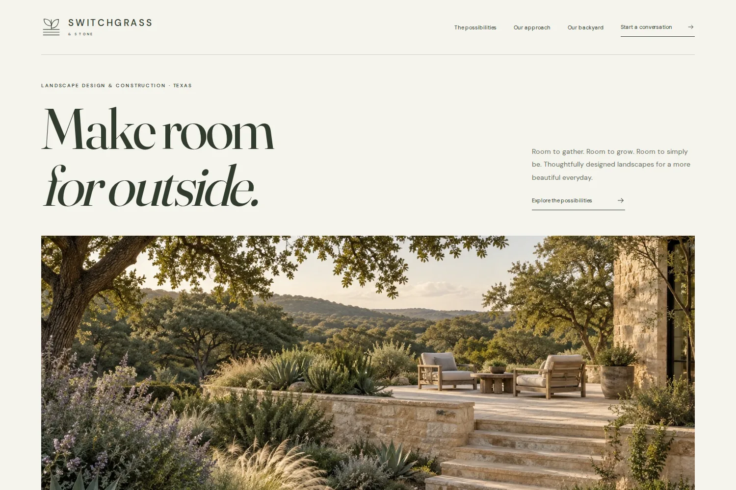 Switchgrass & Stone website